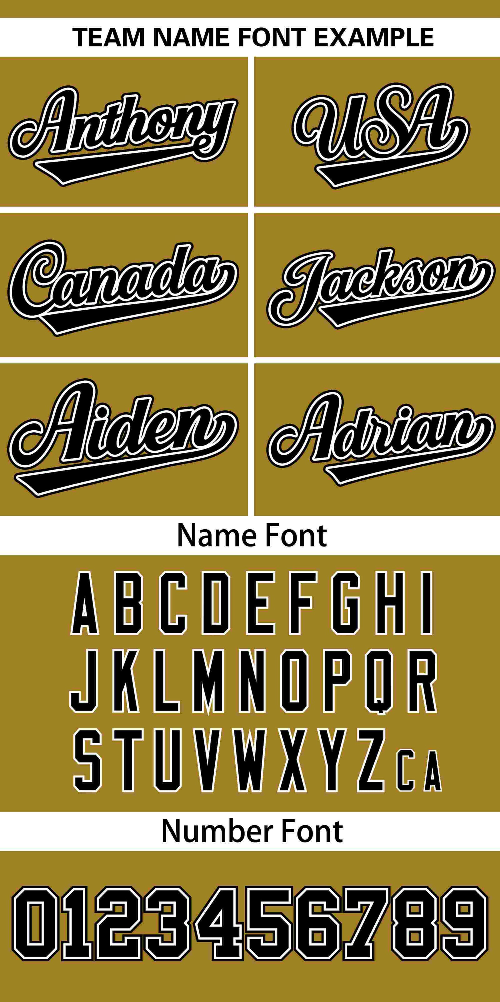 Custom Old Gold Black-White Varsity Full-Snap Classic Style Letterman Baseball Jacket