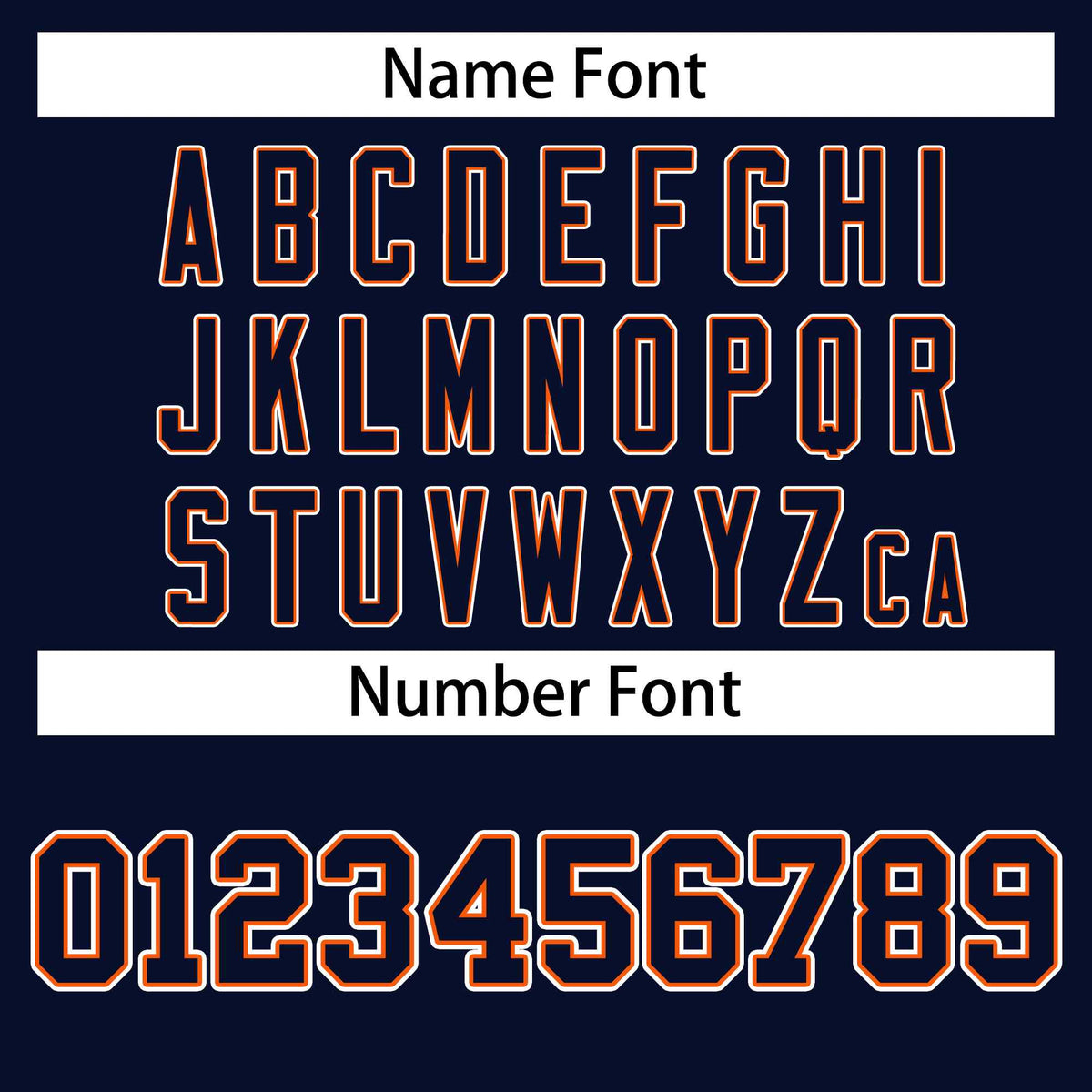 Custom Navy Orange Raglan Sleeves Varsity Full-Snap Letterman Jacket