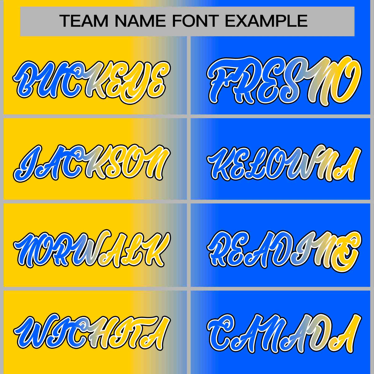 Custom Yellow Blue-White Gradient Fashion Letterman Bomber Varsity Jacket