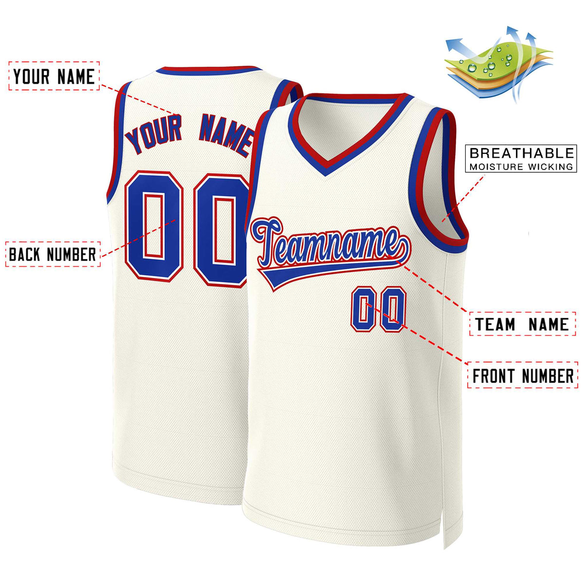 Custom Khaki Royal-White Classic Tops Basketball Jersey