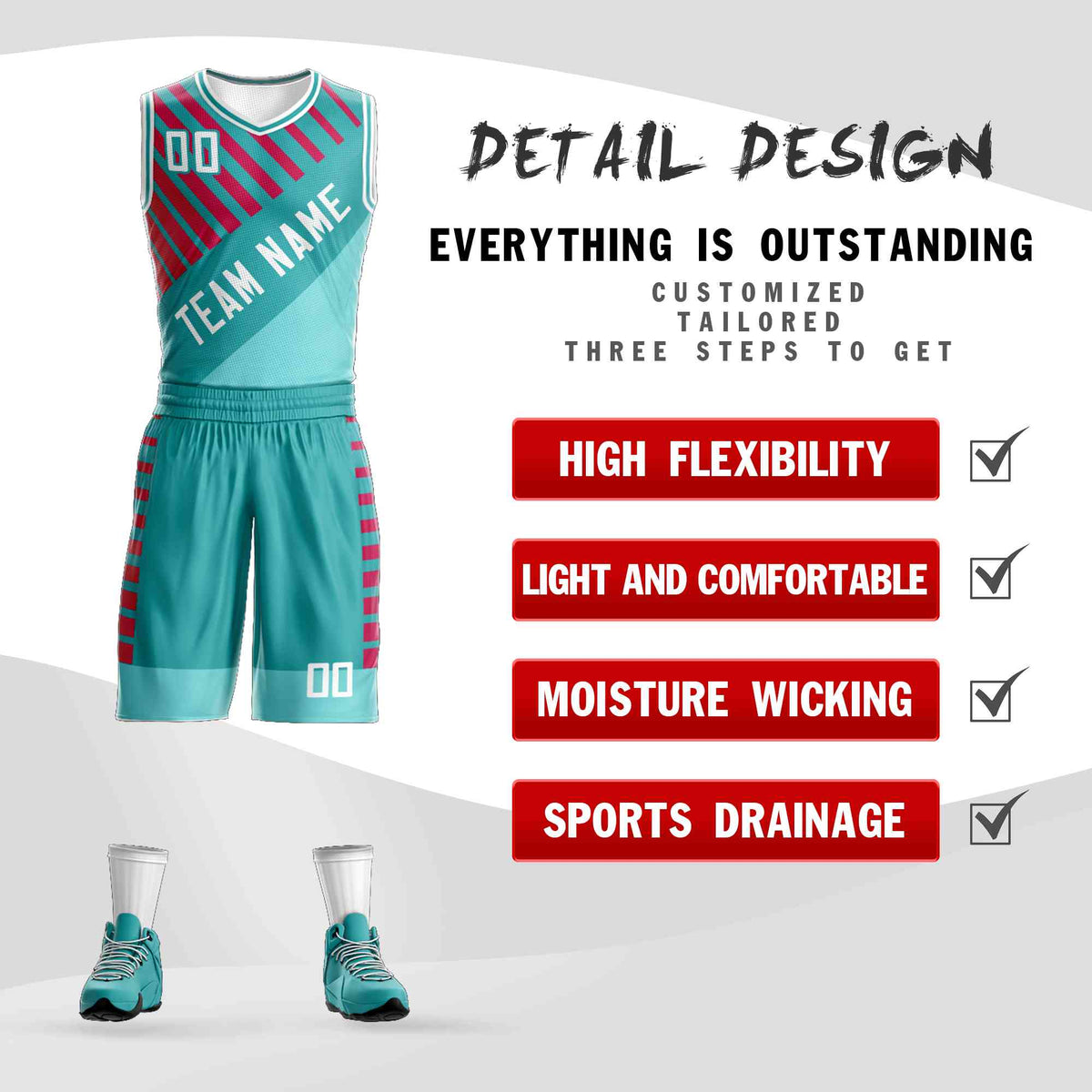 Custom Teal White Graffiti Pattern Sets Bar Element Basketball Jersey