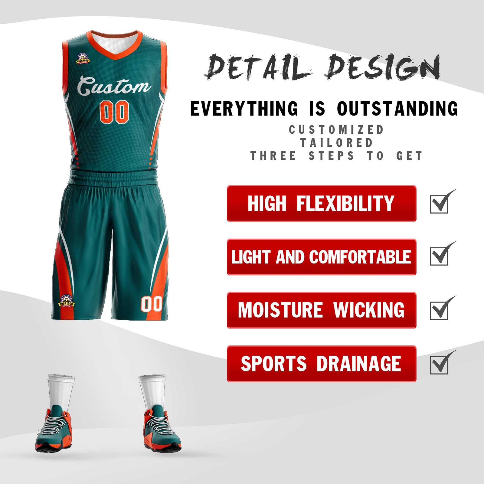Custom Aqua White Classic Sets Mesh Basketball Jersey