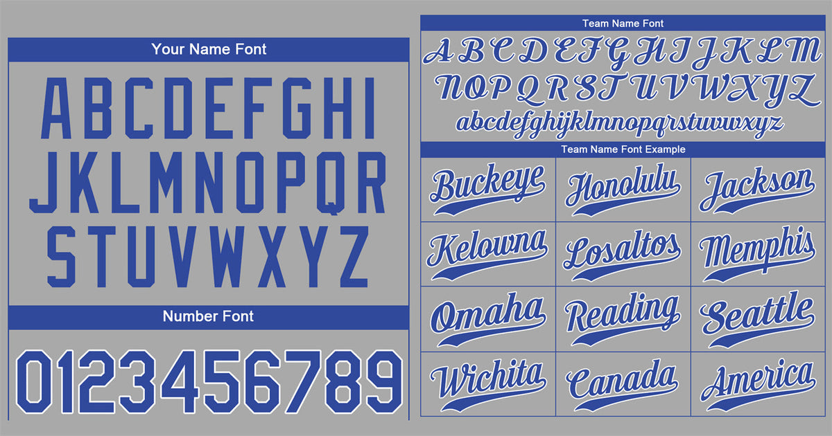 Custom Gray Royal-White Classic Style Authentic Baseball Jersey