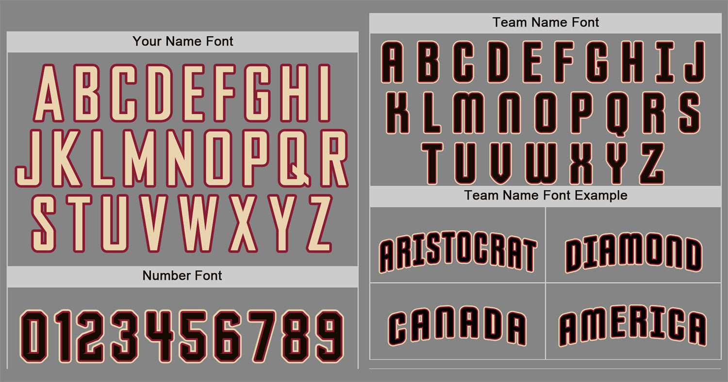 Custom Gray Black Cream Bull Classic Style Authentic Baseball Jersey