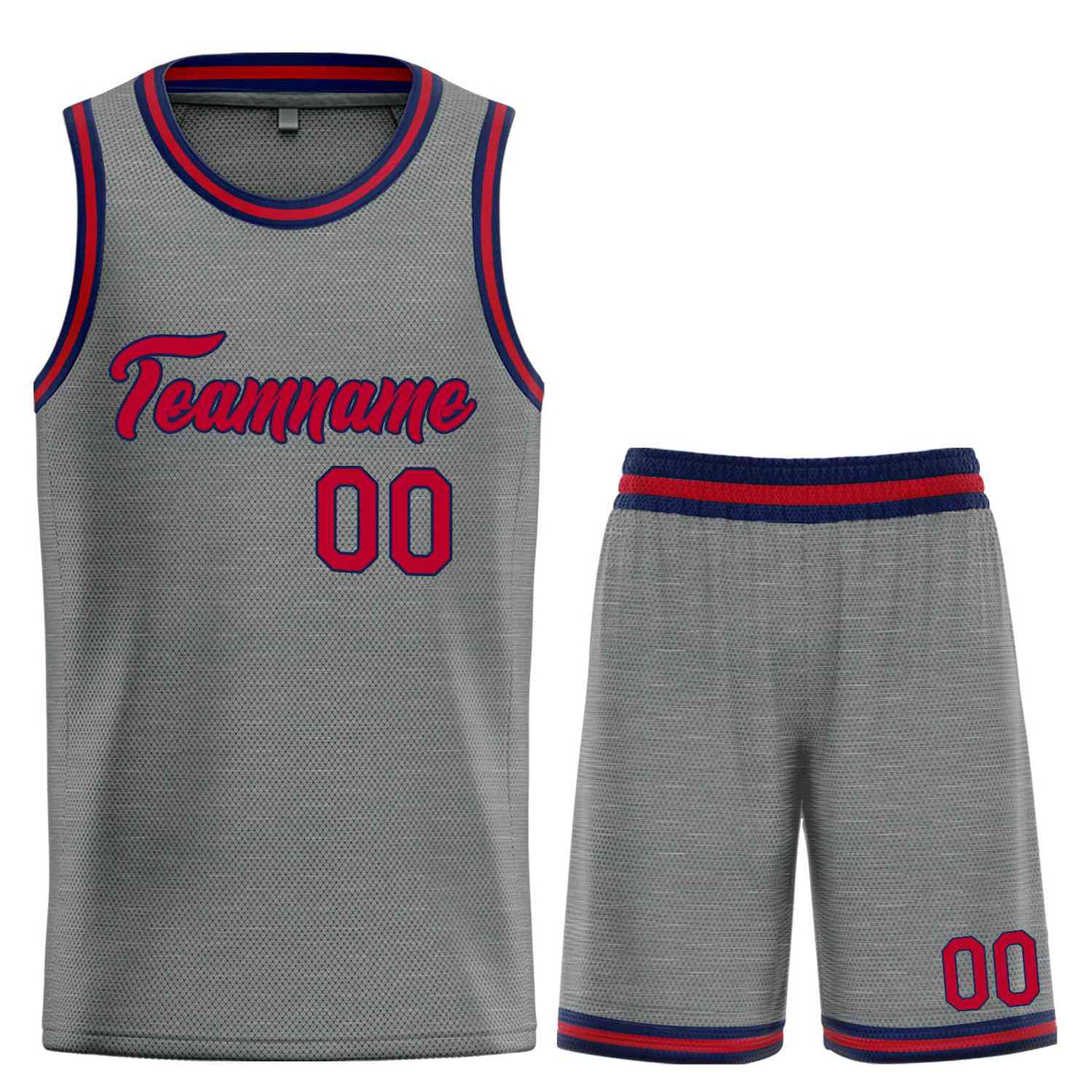 Custom Dark Gray Maroon-Navy Heal Sports Uniform Classic Sets Basketball Jersey