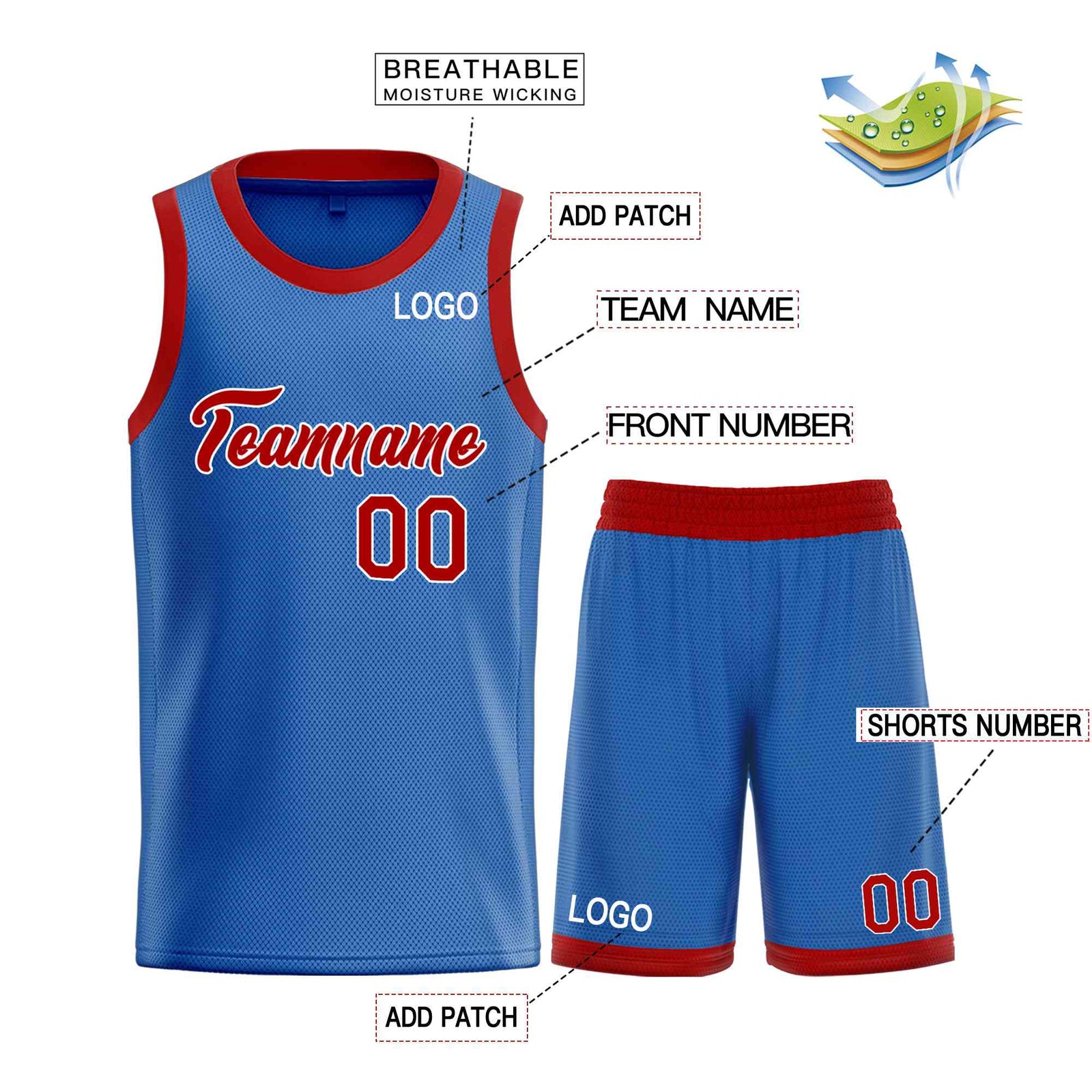 Custom Blue Maroon-White Heal Sports Uniform Classic Sets Basketball Jersey