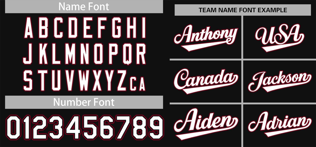 Custom Baseball Black White-Crimson Classic Style Authentic Baseball Jersey