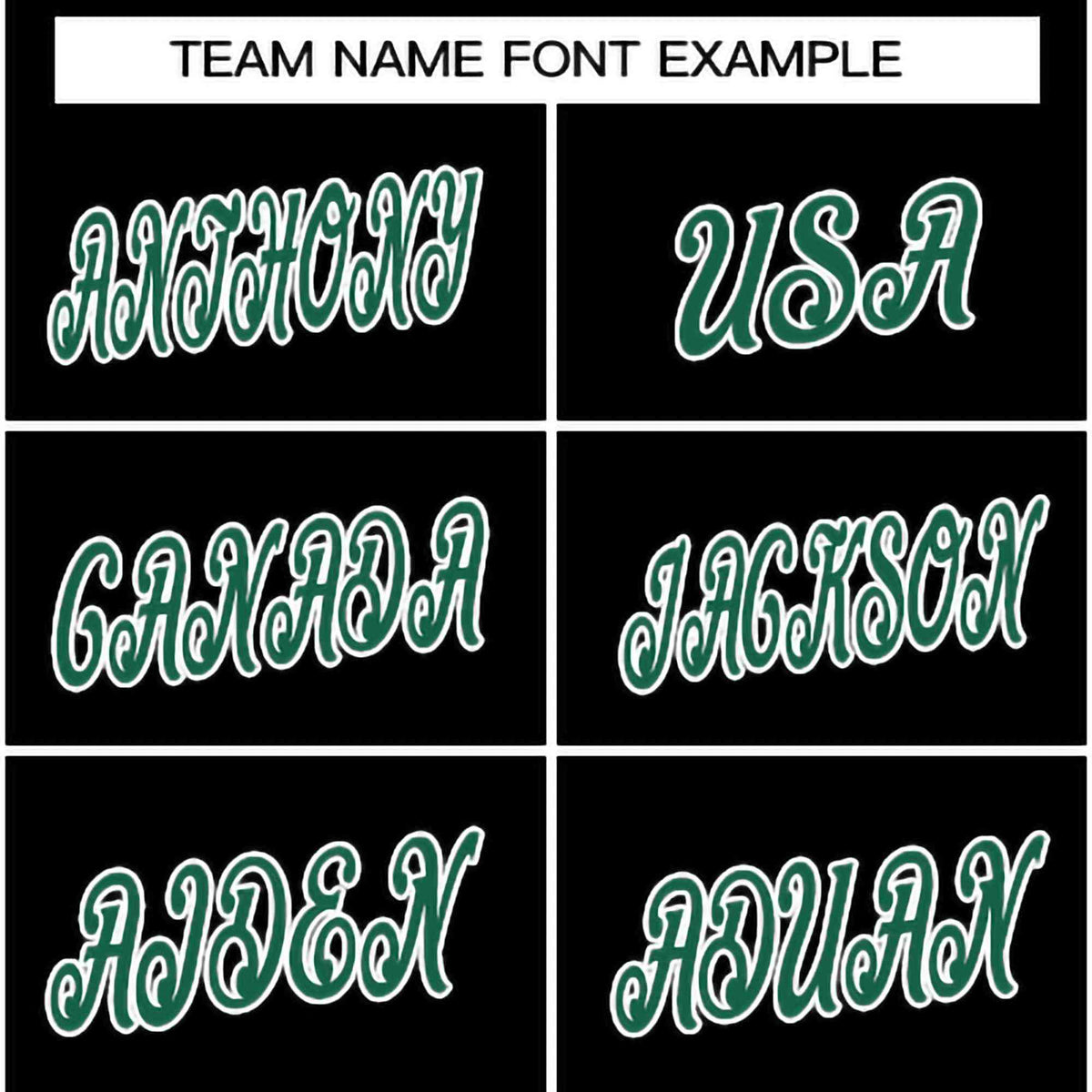 Custom Black Green-White Classic Style Crew neck T-Shirts Full Sublimated