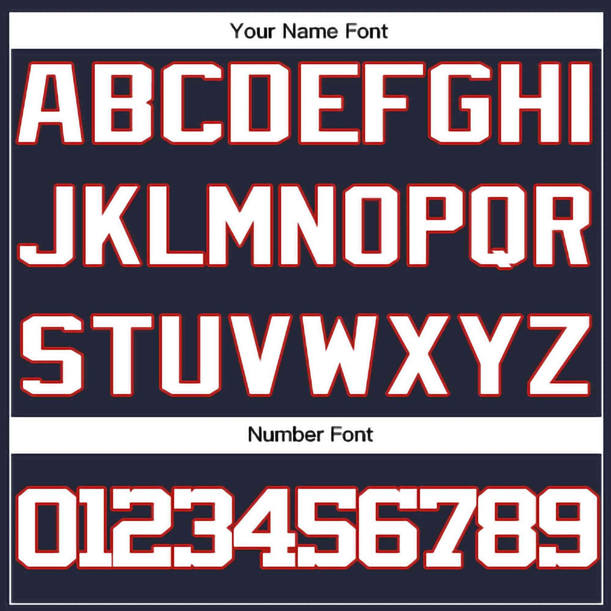 Custom Navy White-Red Classic Style Crew neck T-Shirts Full Sublimated