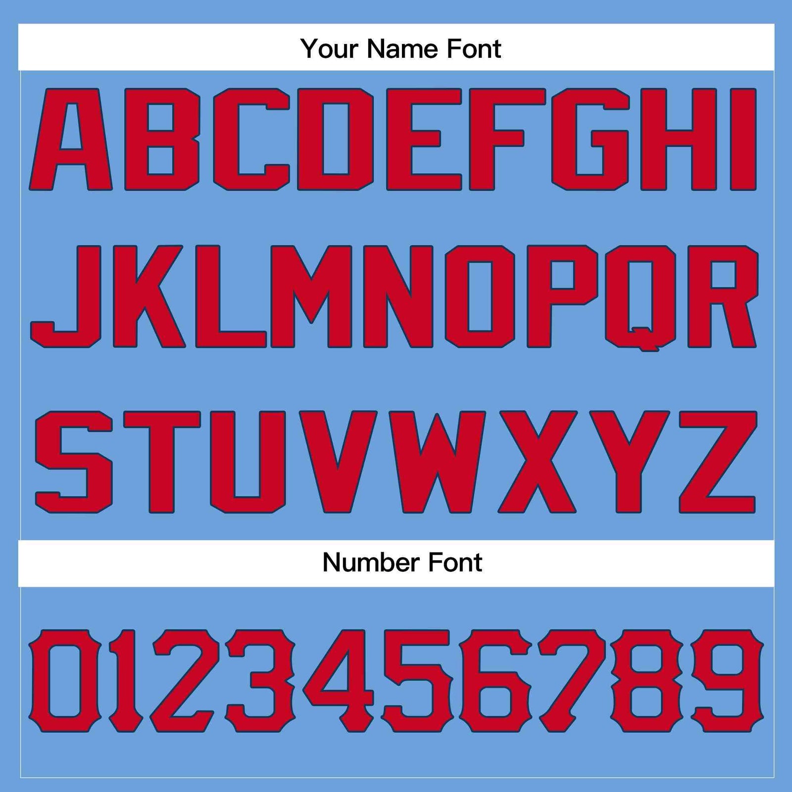 Custom Light Blue Red-Navy Classic Style Crew neck T-Shirts Full Sublimated