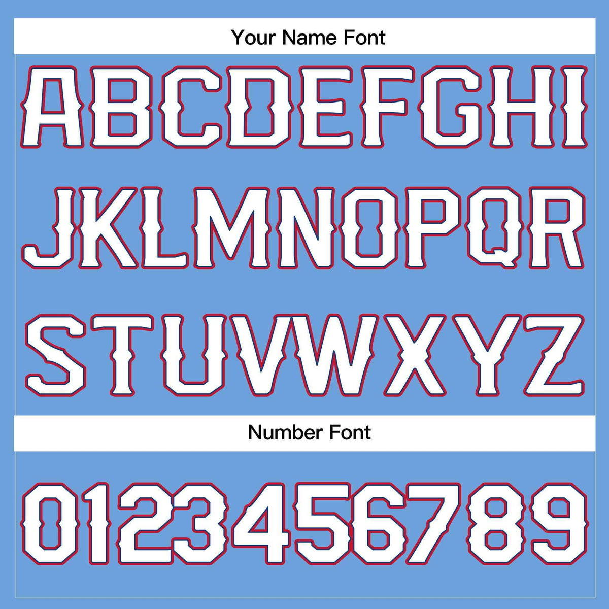 Custom Light Blue White-Navy Classic Style Crew neck T-Shirts Full Sublimated