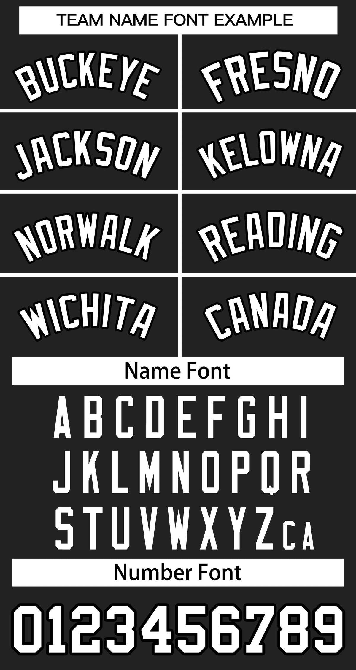 Baseball Jersey Font