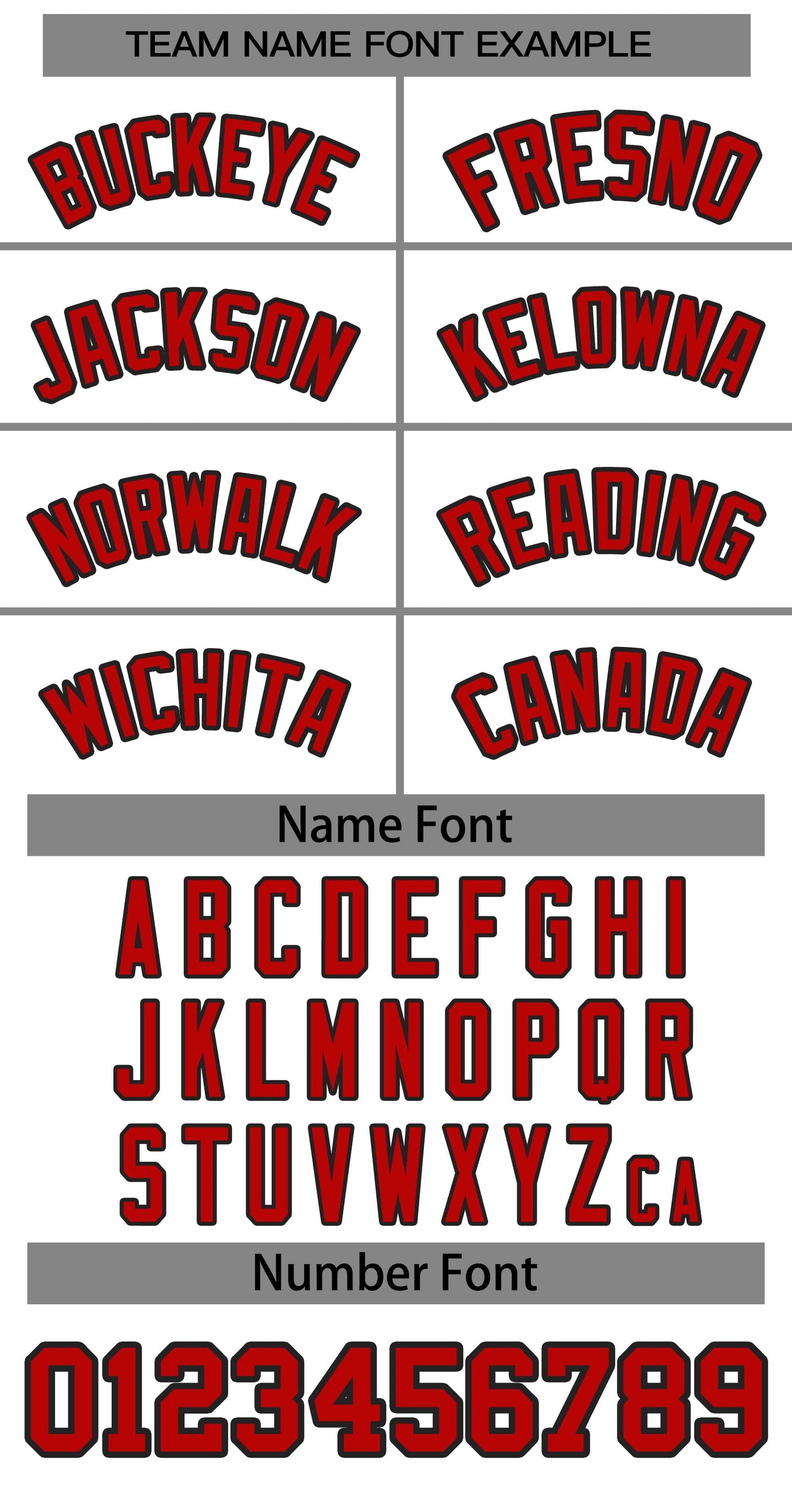 Baseball Jersey Font
