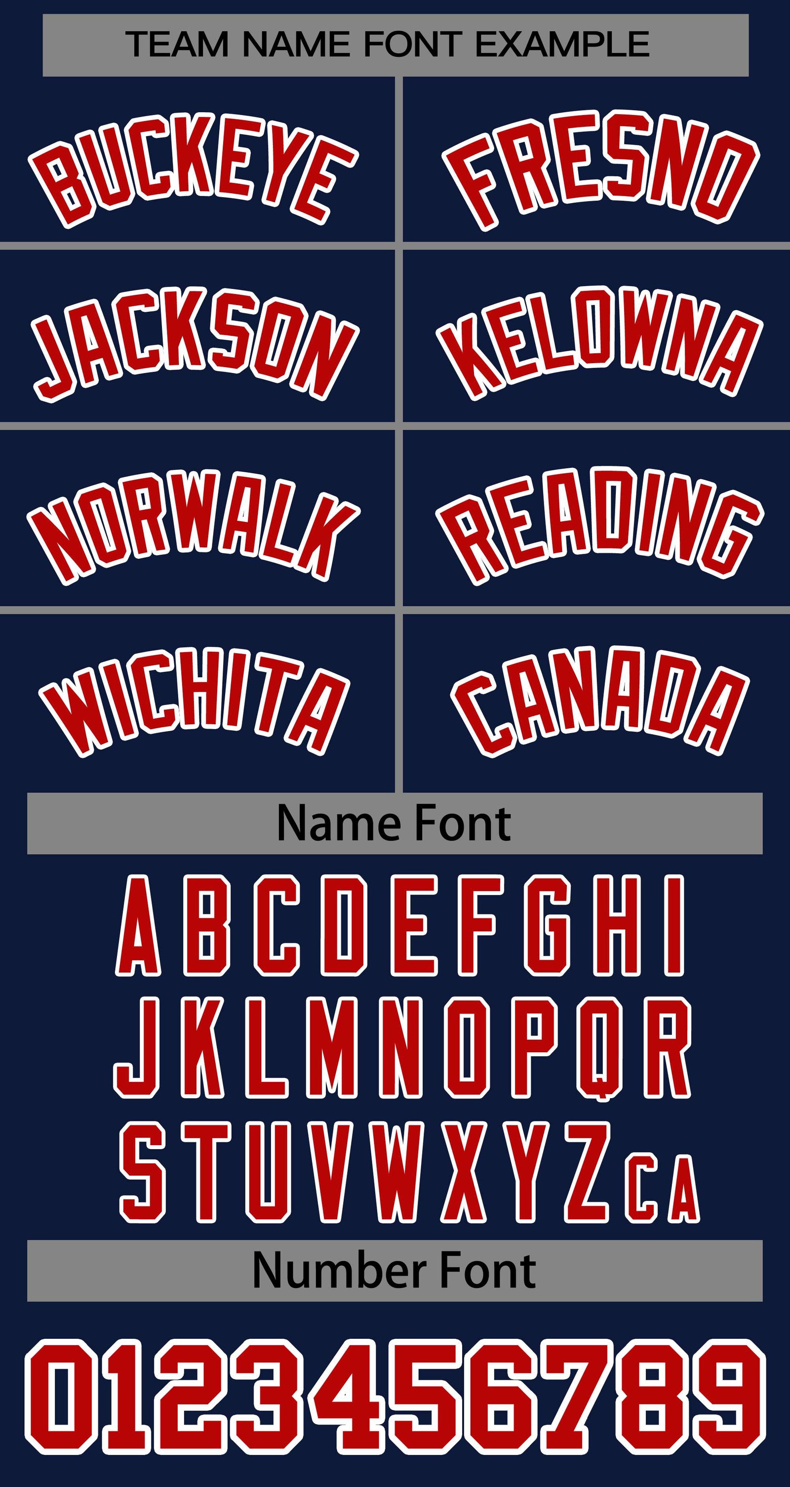 Baseball Jersey Font