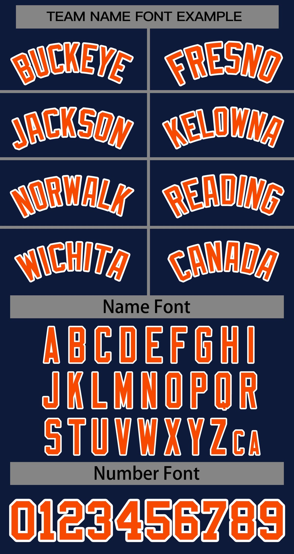 Baseball Jersey Font