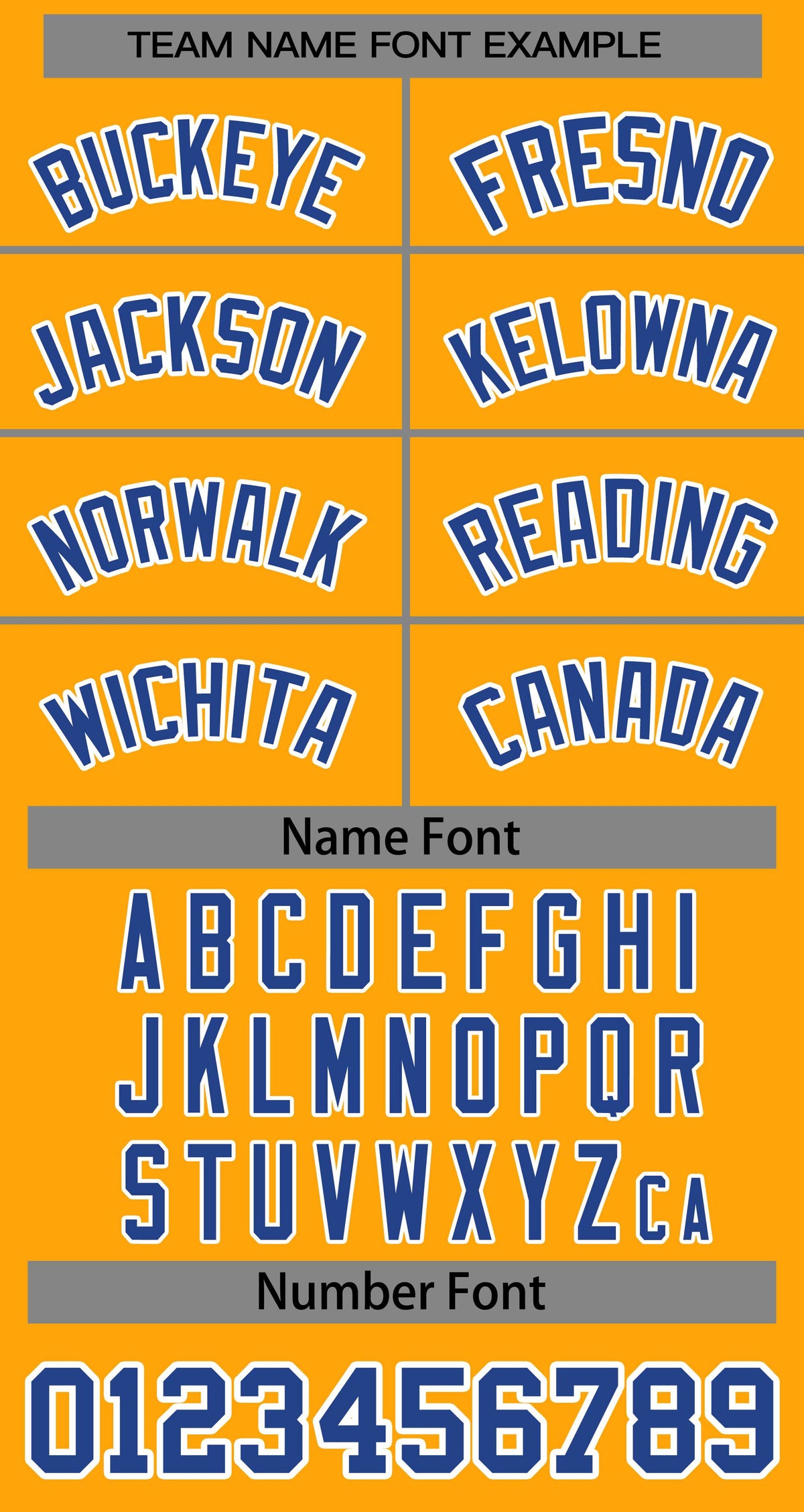 Baseball Jersey Font