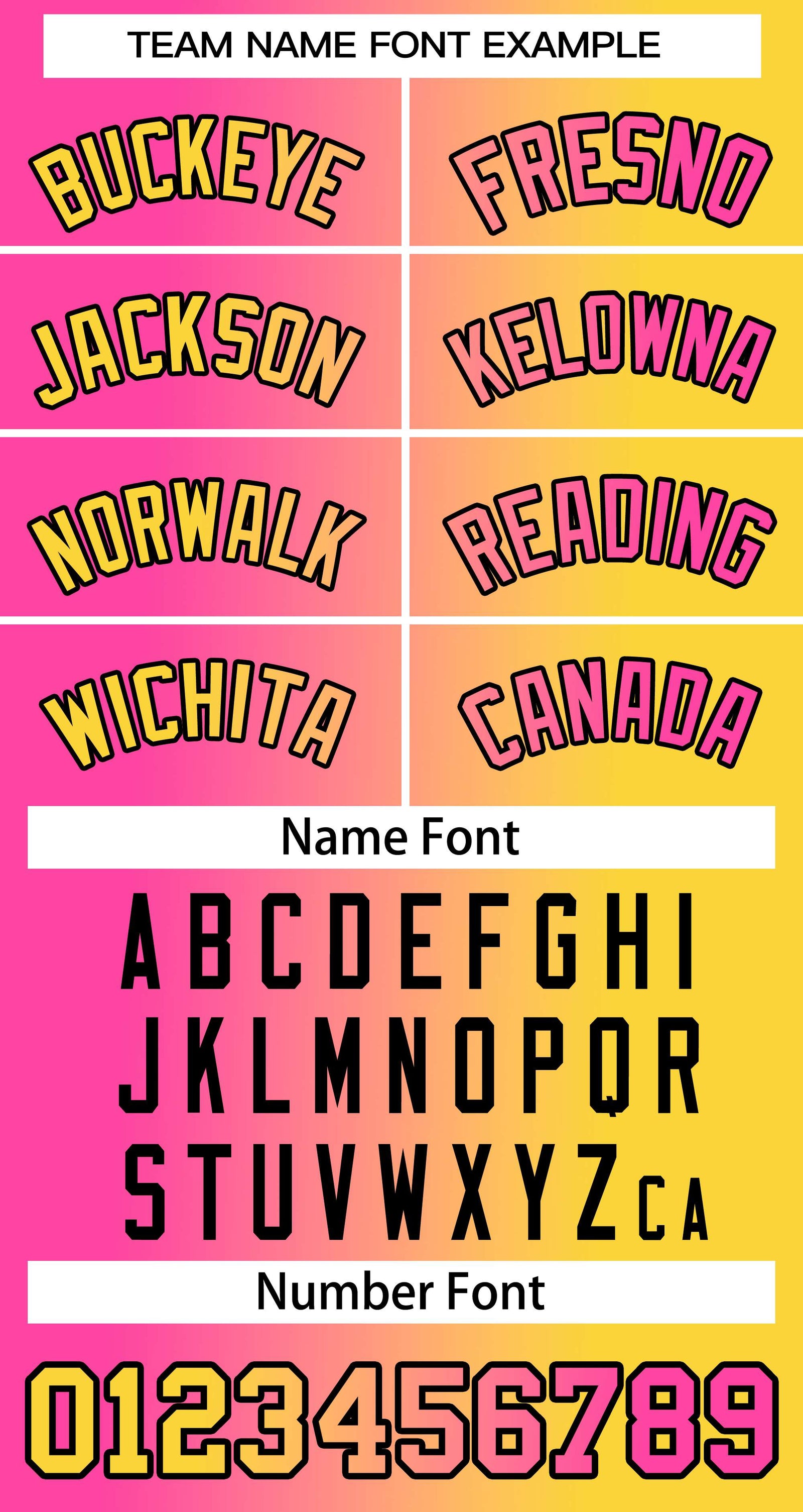 Baseball Jersey Font