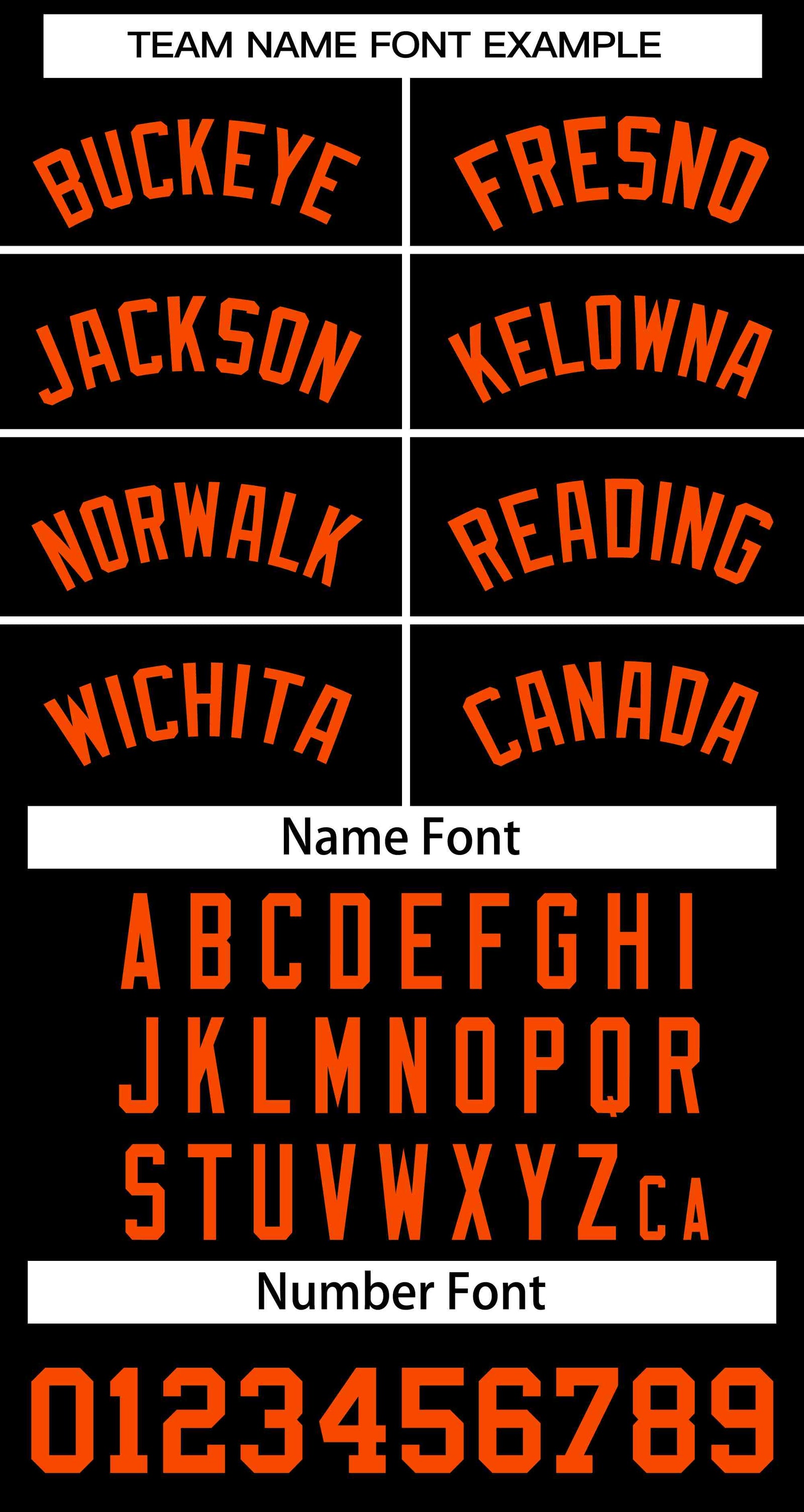 Custom Black Orange Classic Style Authentic Two-Button Softball Jersey