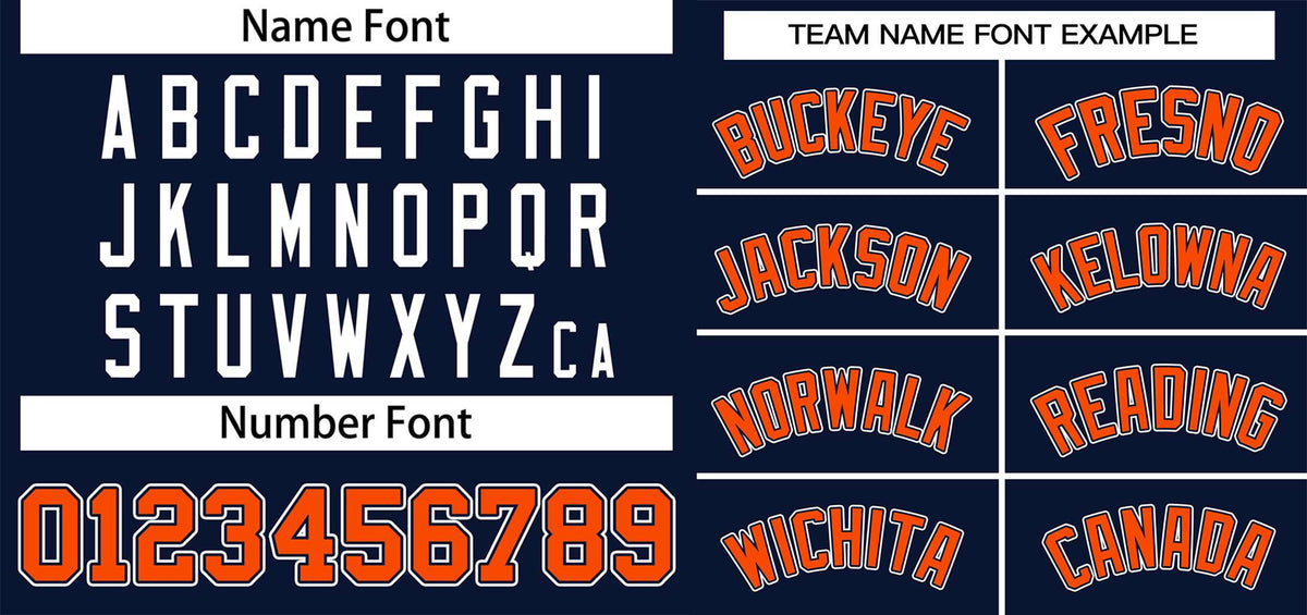 Custom Navy Orange-White Classic Style Authentic Two-Button Softball Jersey