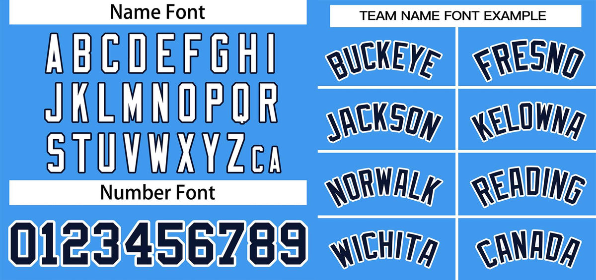 Custom Powder Blue Navy-White Classic Style Authentic Two-Button Softball Jersey