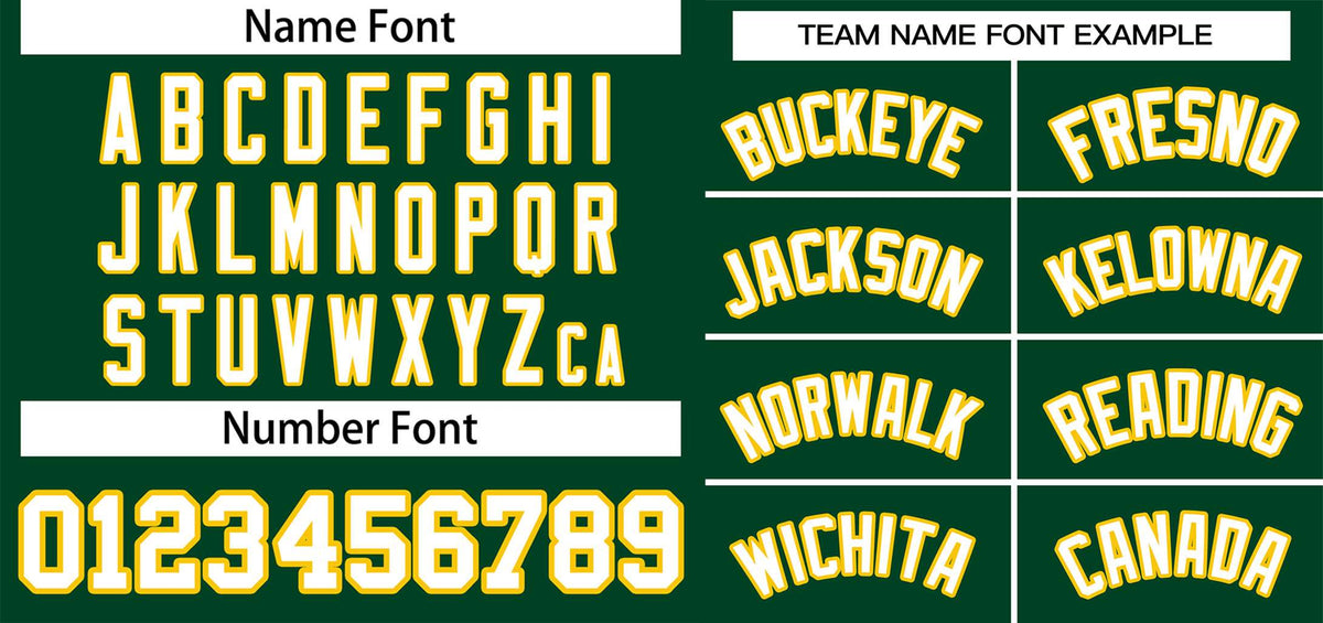 Custom Green White-Gold Classic Style Authentic Two-Button Softball Jersey