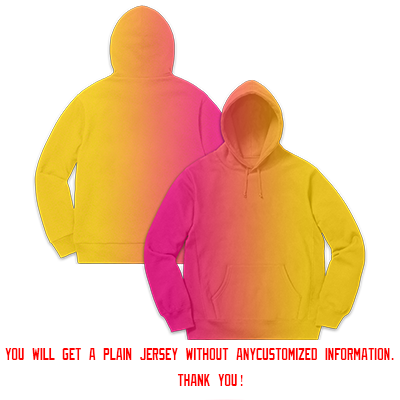 Custom Pink Yellow Gradient Fashion Casual Pullover Sweatshirt Hoodie