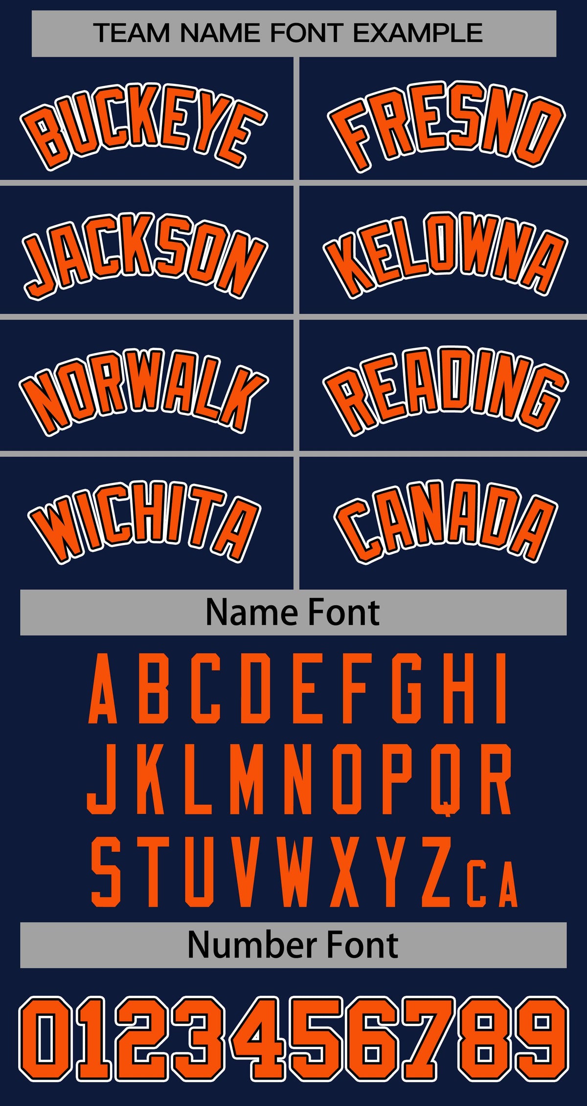 Baseball Jersey Font