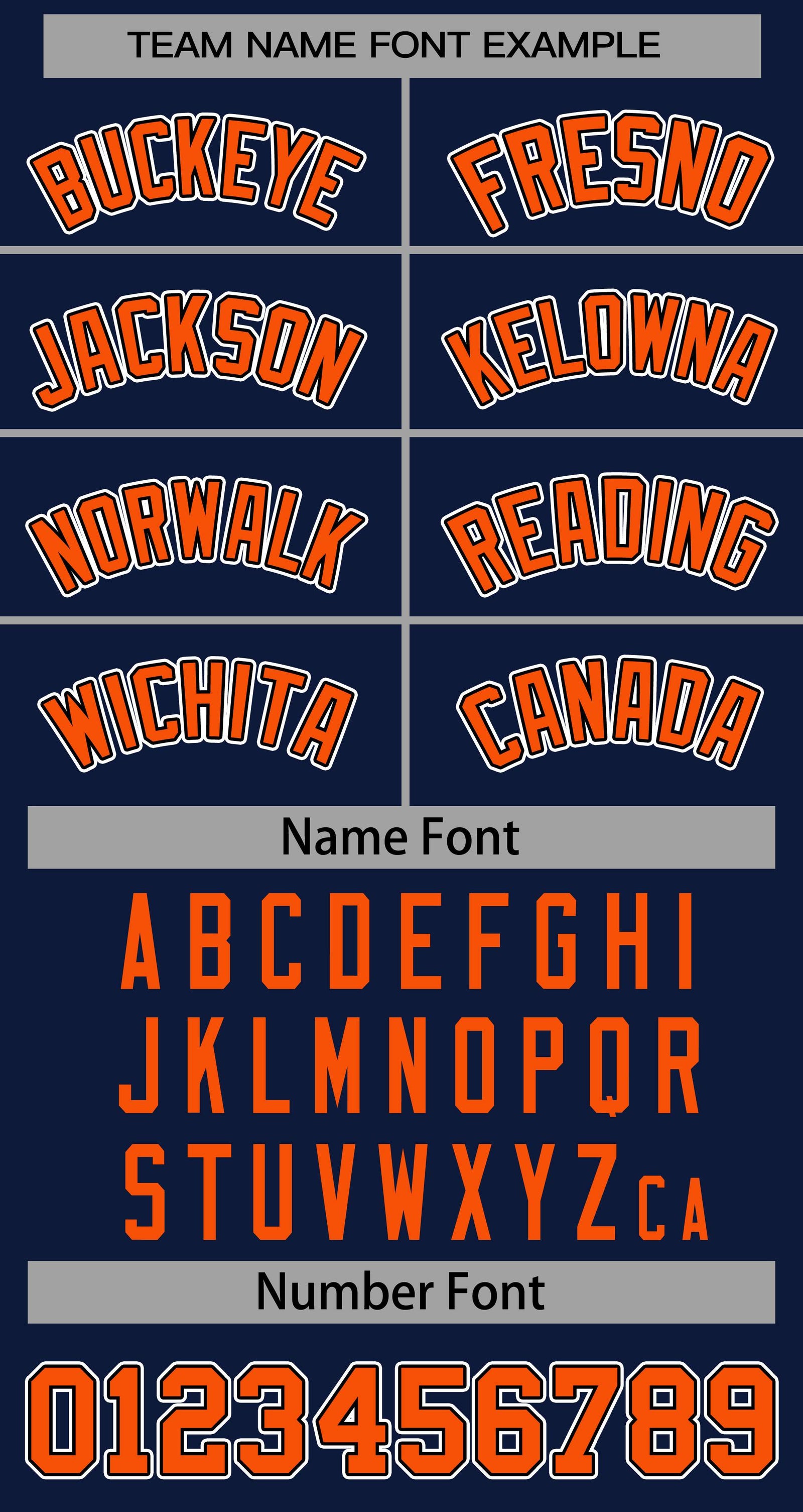 Baseball Jersey Font