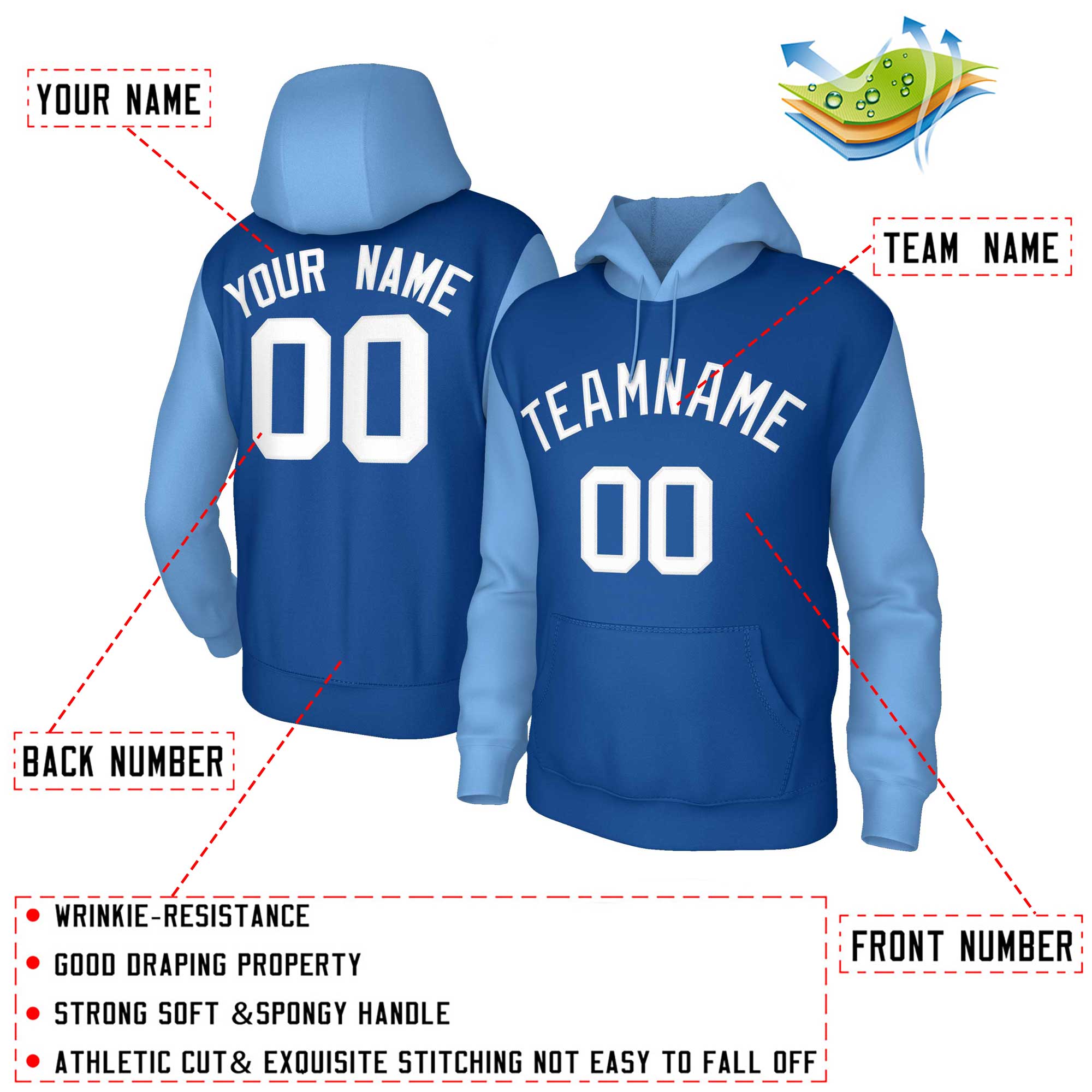 customized best quanlity pullover hoodie