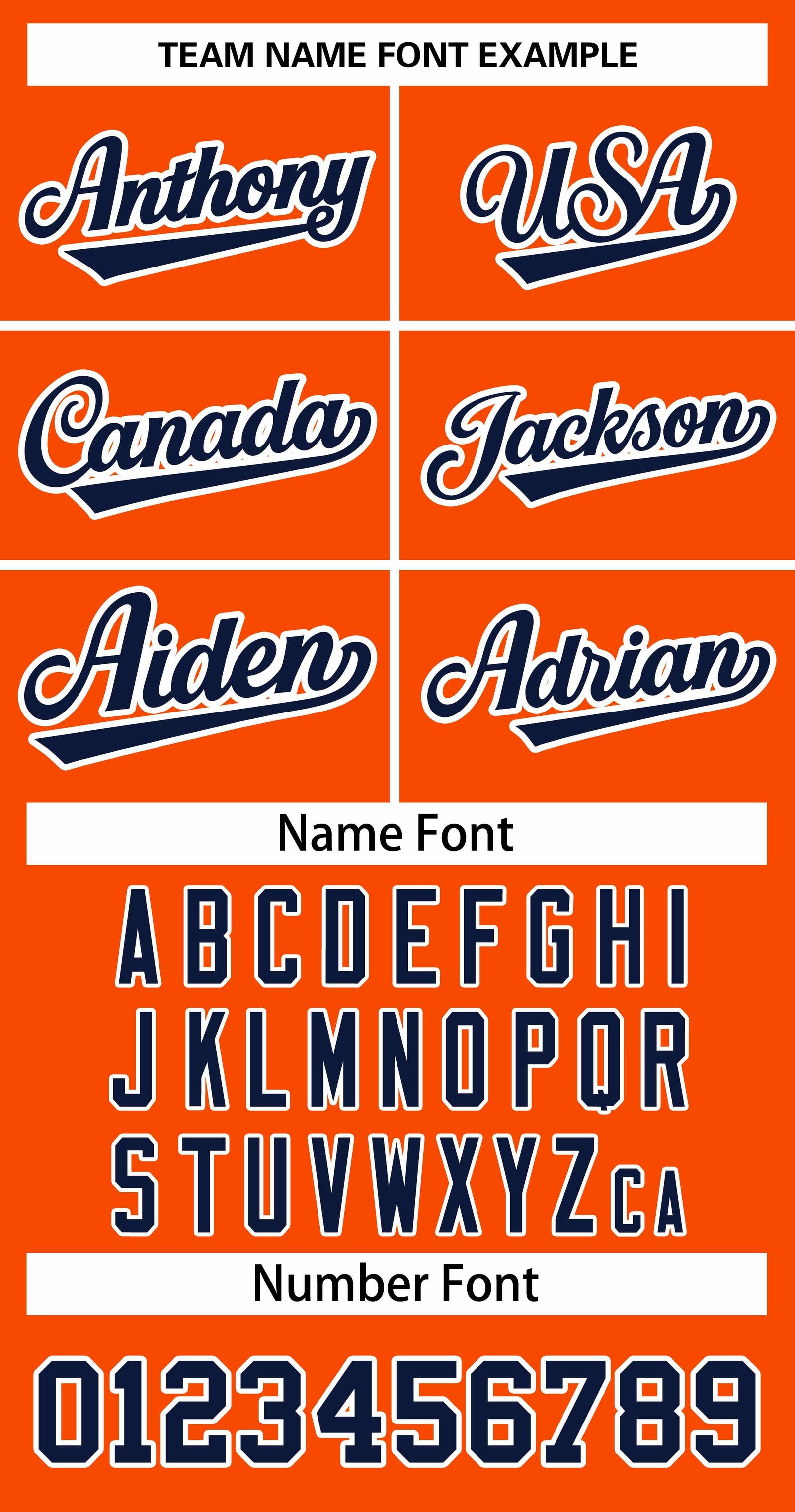 Custom Orange Navy White Classic Style Baseball Jersey for Women