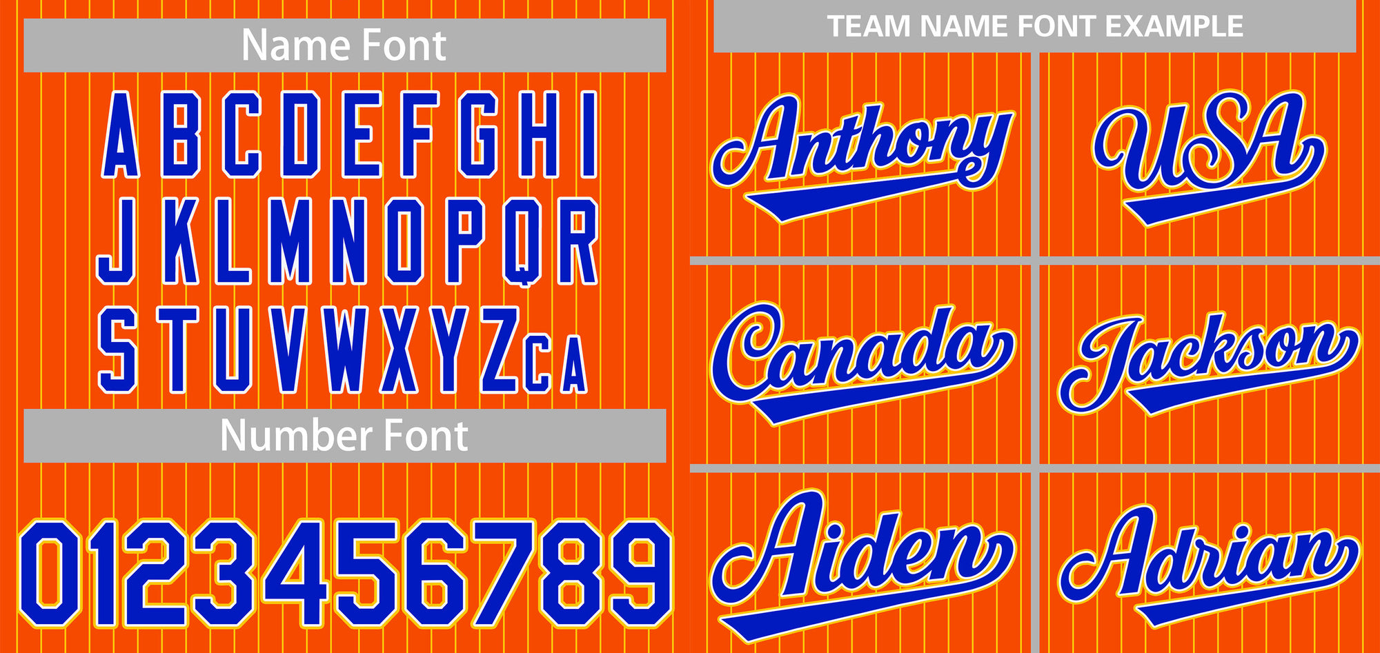 Custom Orange Royal-Yellow Stripe Fashion Authentic Baseball Jersey