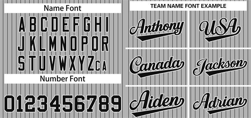 Custom Gray Black-White Stripe Fashion Authentic Baseball Jersey