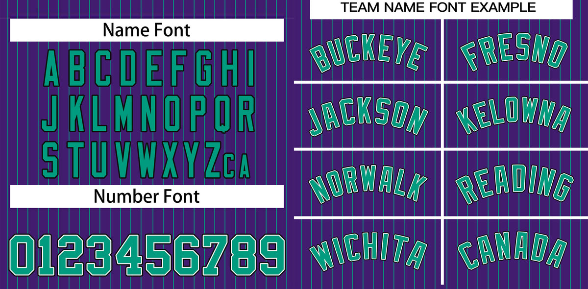 Custom Purple Aqua-Black Stripe Fashion Authentic Baseball Jersey