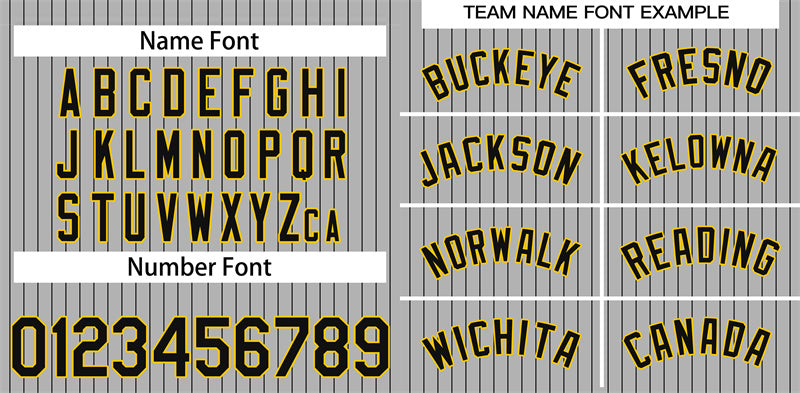 Custom Gray Black-Gold Stripe Fashion Authentic Baseball Jersey