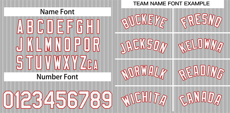 Custom Gray White-Red Stripe Fashion Authentic Baseball Jersey