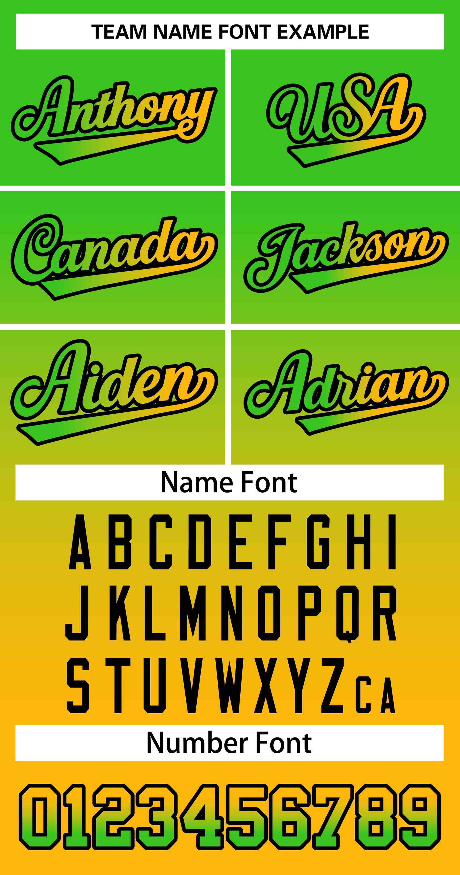 Custom Neon Green Gold Green-Black Gradient Fashion Authentic Two-Button Softball Jersey