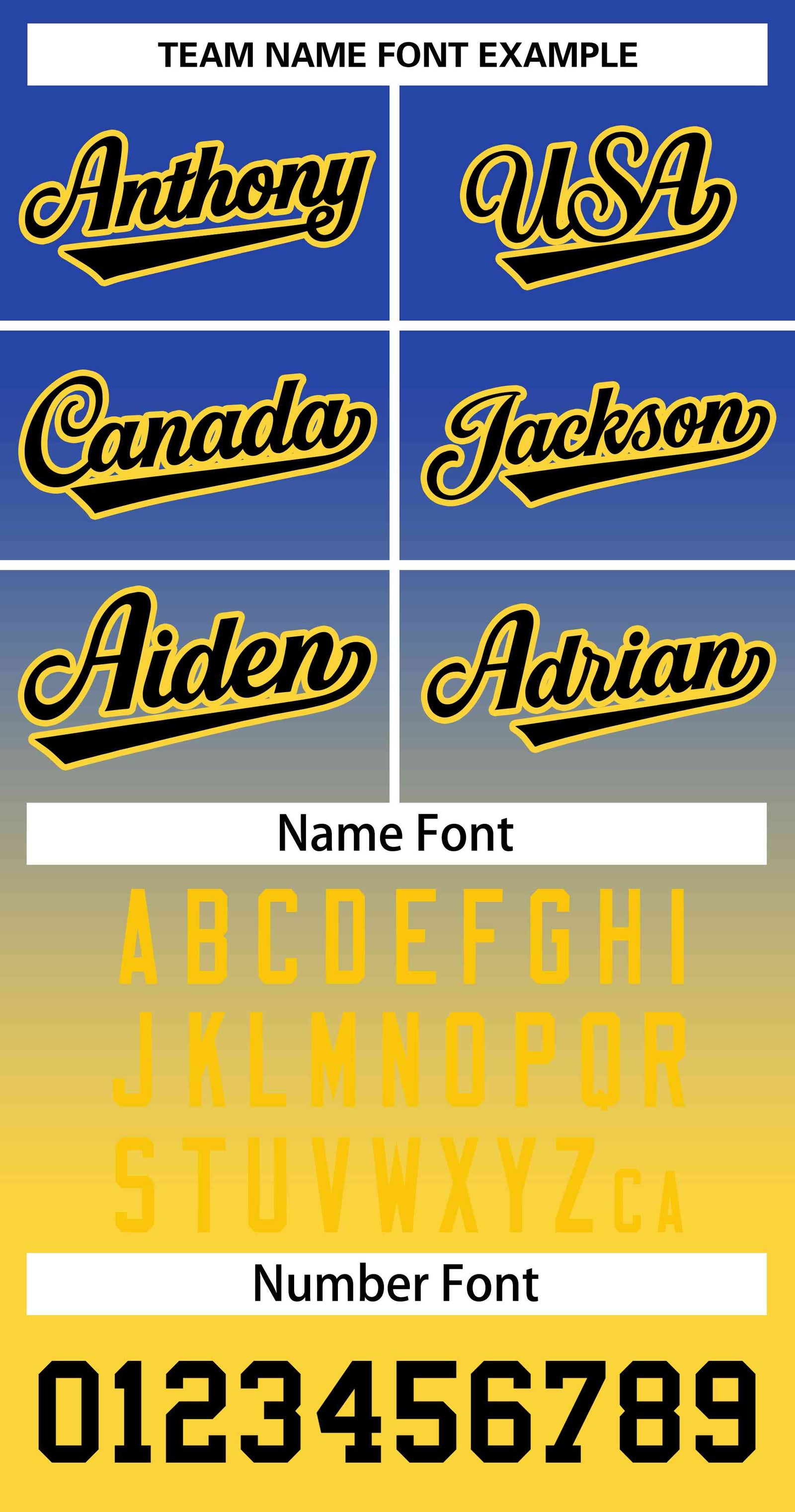 Custom Royal Gold Black-Gold Gradient Fashion Authentic Two-Button Softball Jersey