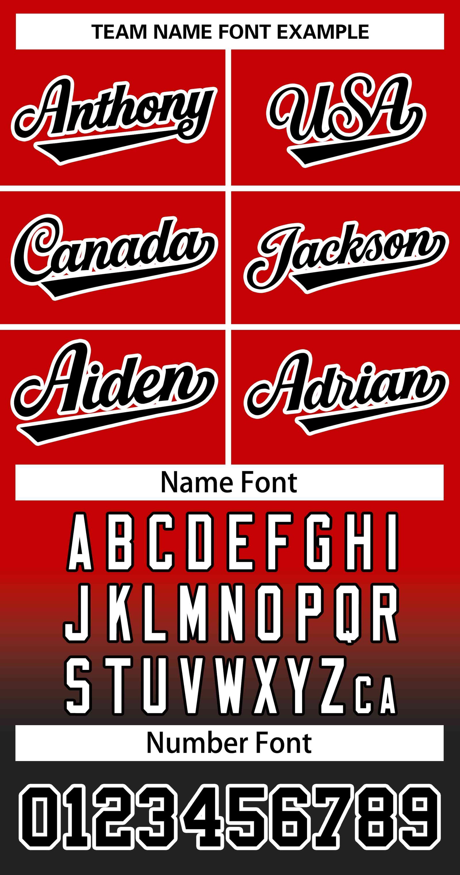 Custom Red Black Black-White Gradient Fashion Authentic Two-Button Softball Jersey