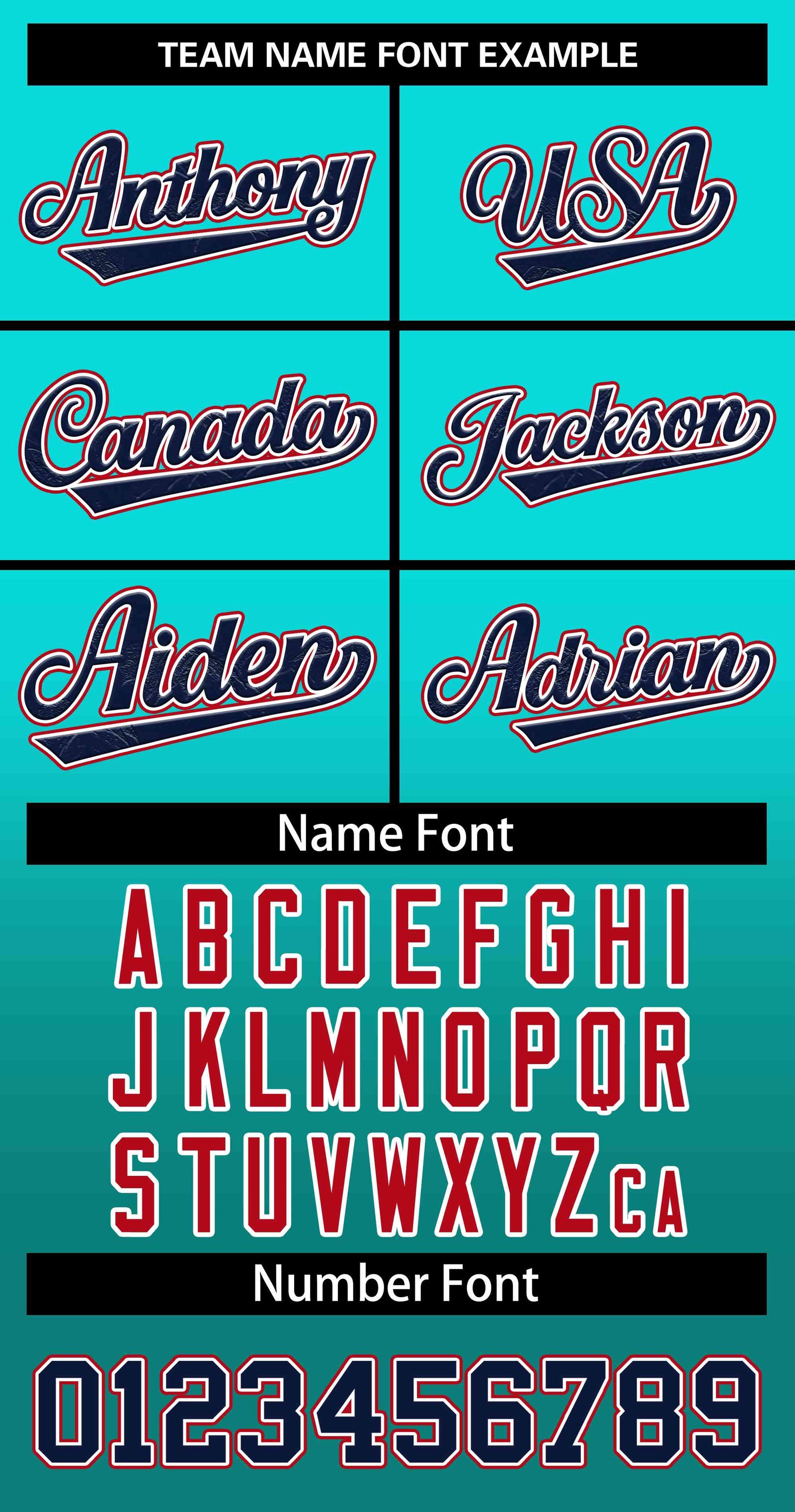 Custom Light Green Aqua Navy-White Gradient Fashion Authentic Two-Button Softball Jersey