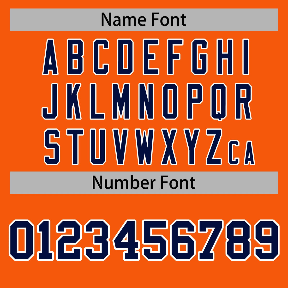 Custom Orange Navy-White Classic Style Varsity Full-Snap Letterman Jacket