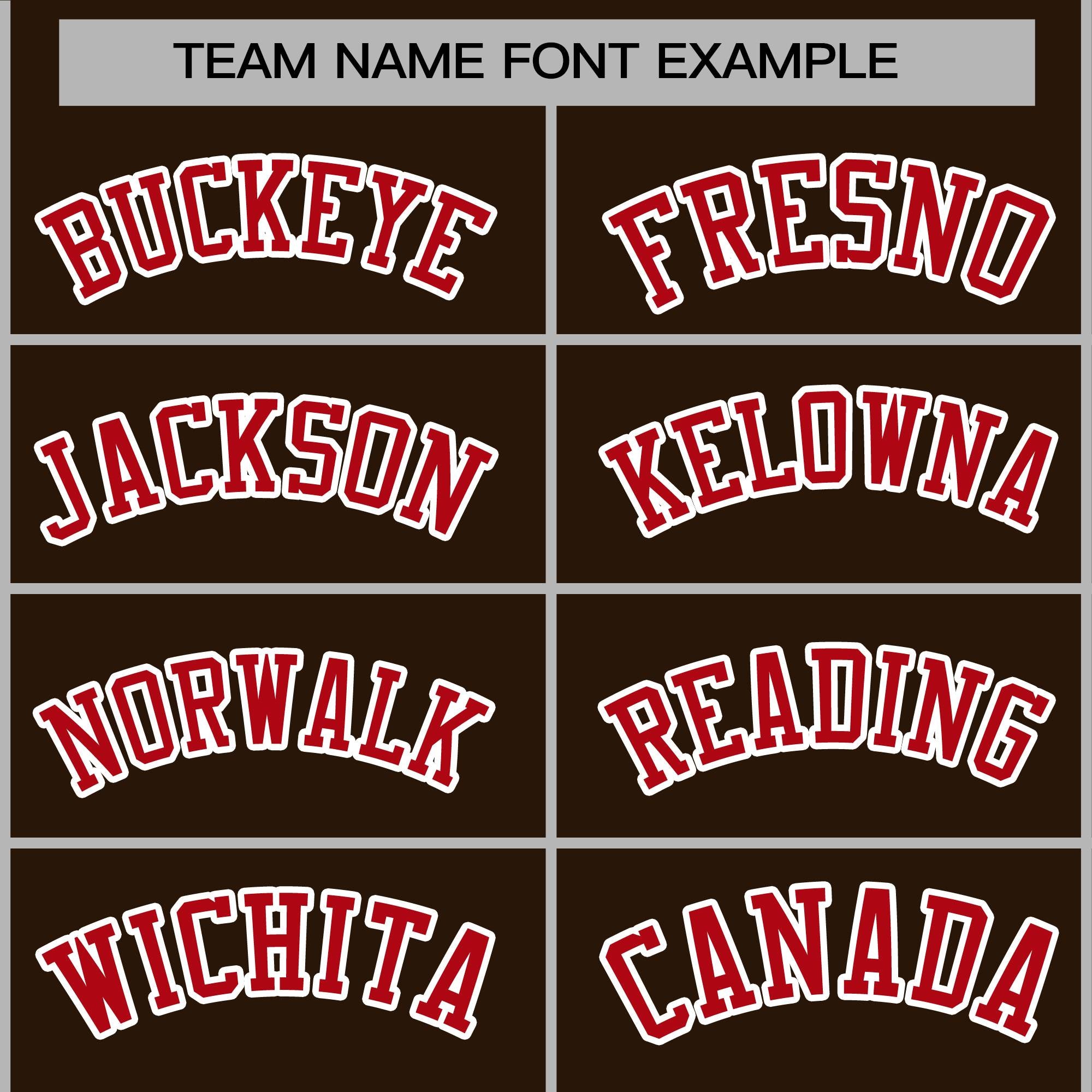 Custom Brown Red-White Classic Style Varsity Full-Snap Letterman Jacket