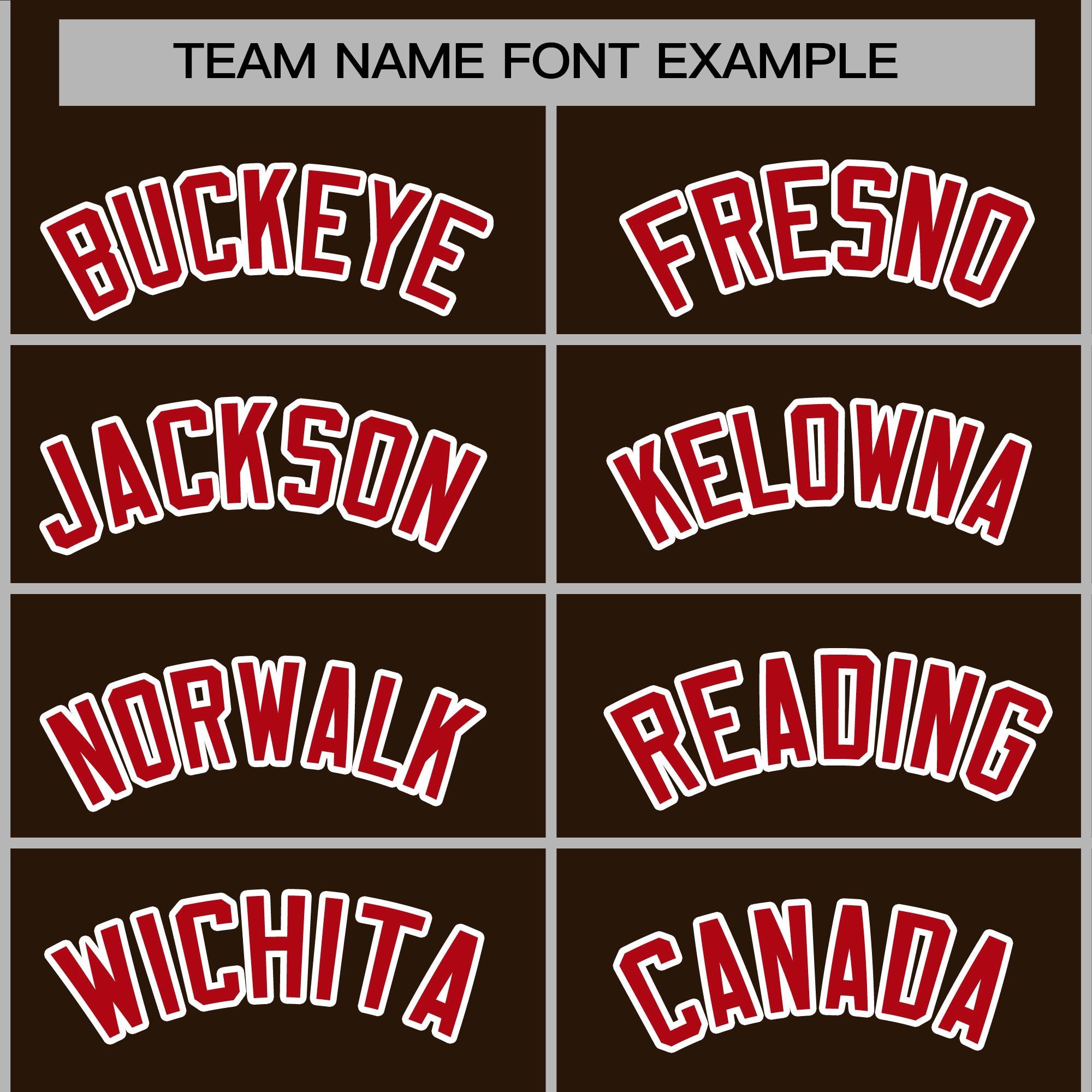 Custom Brown Red-White Classic Style Varsity Full-Snap Letterman Jacket