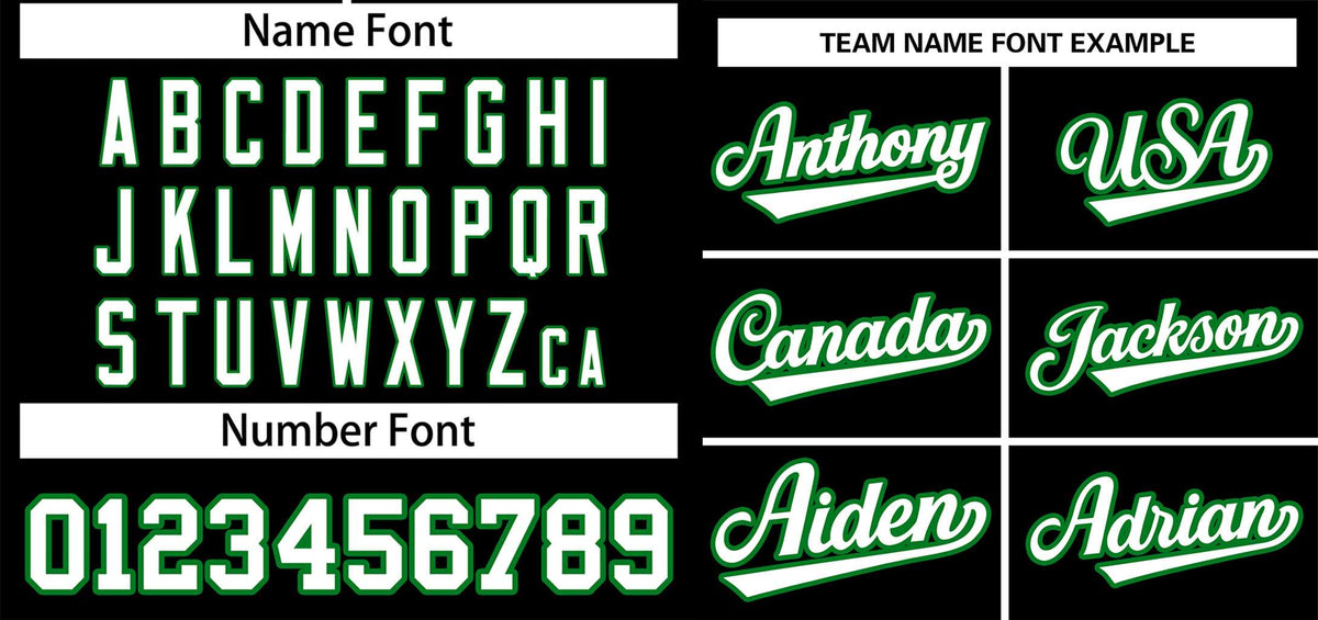 Custom Black White-Kelly Green Classic Style Authentic Two-Button Softball Jersey