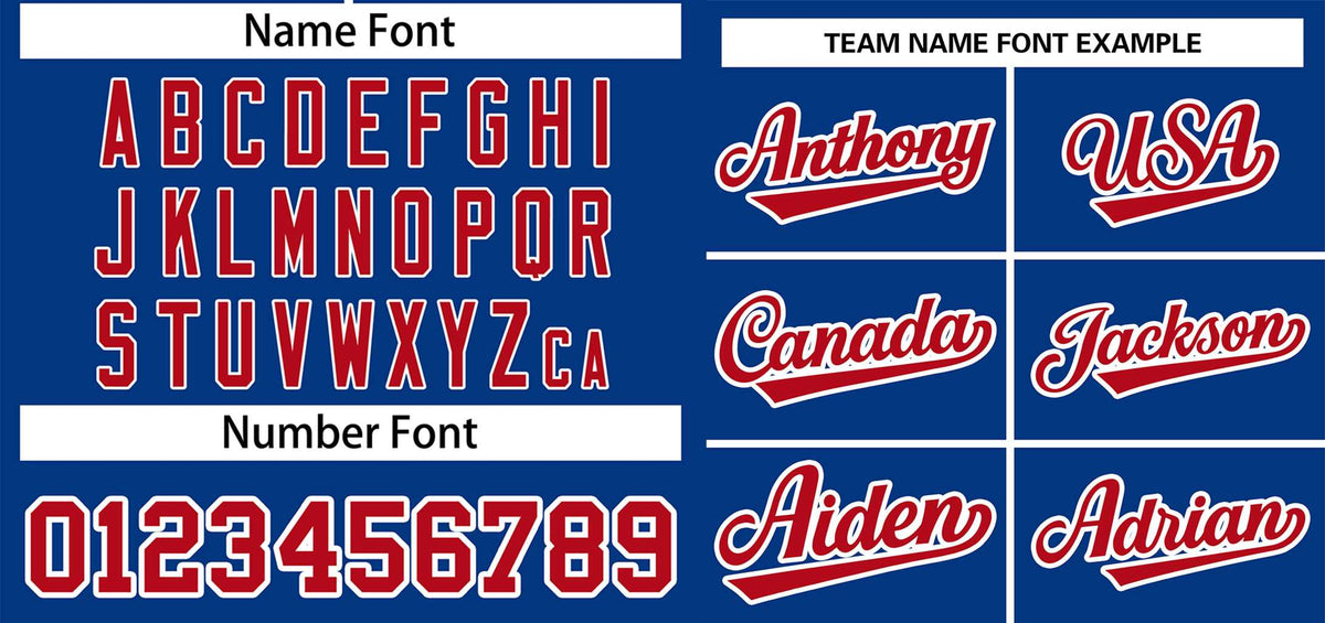 Custom Royal Red-White Classic Style Authentic Two-Button Softball Jersey