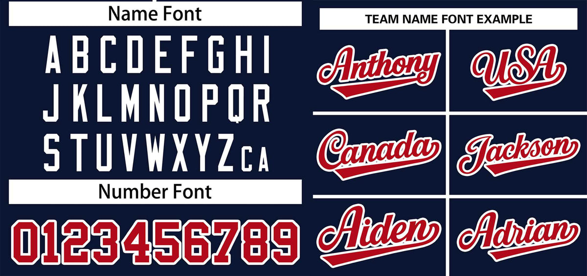 Custom Navy Red-White Classic Style Authentic Two-Button Softball Jersey