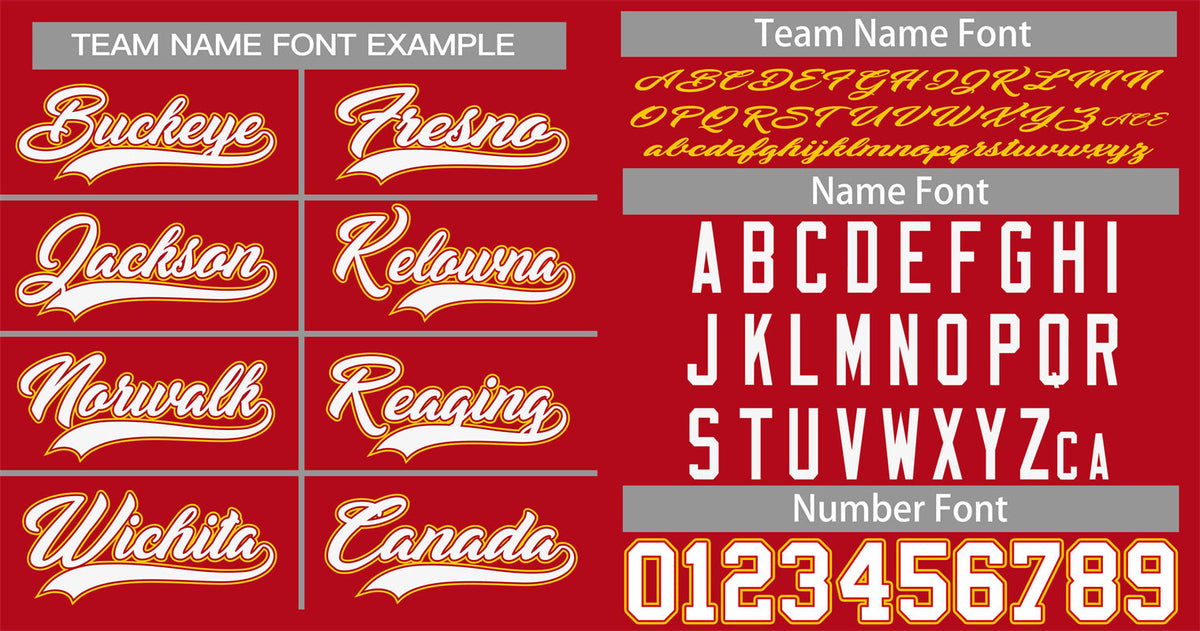 Custom Red White-Yellow Classic Style Authentic Baseball Jersey