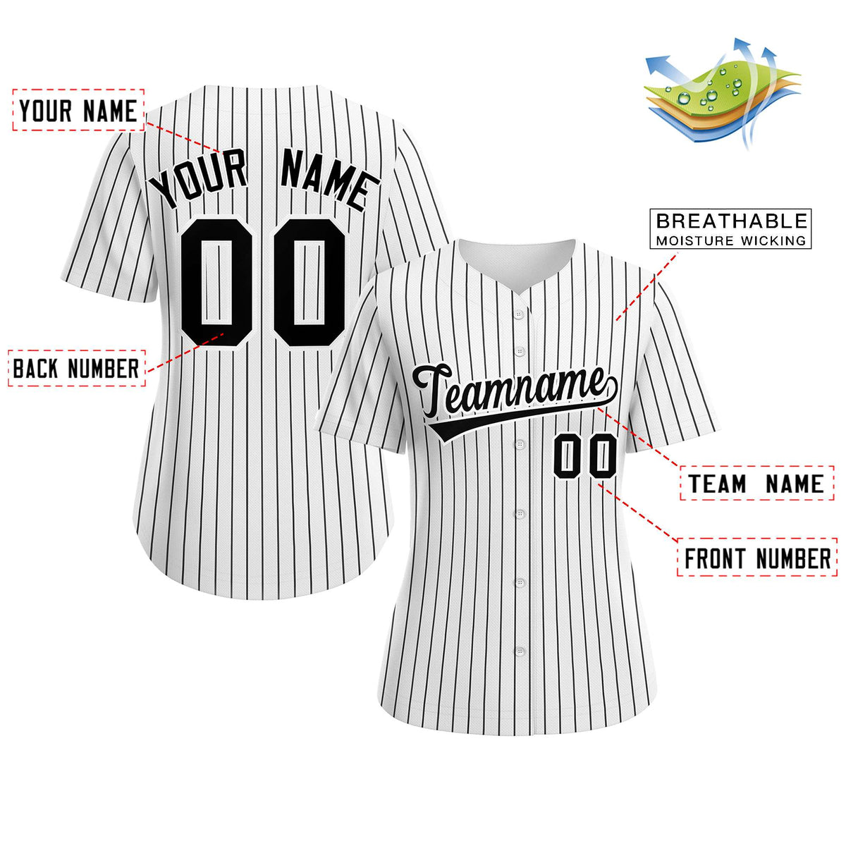 Baseball Jersey Striped