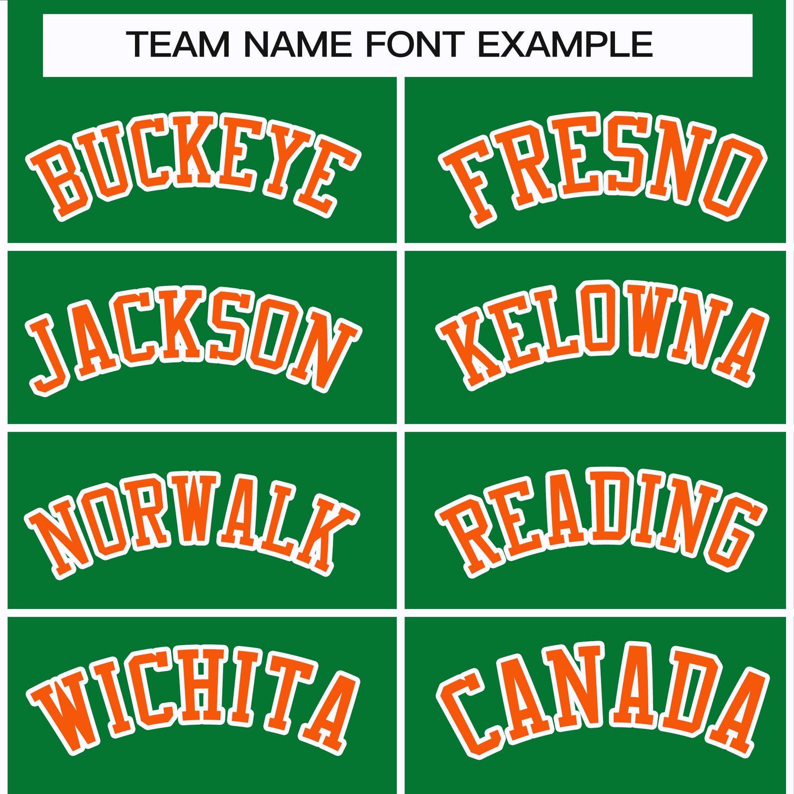 Custom Kelly Green Orange-White Classic Style Hockey Jersey