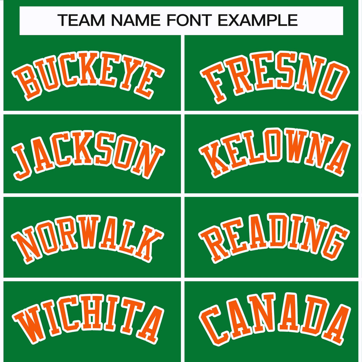 Custom Kelly Green Orange-White Classic Style Hockey Jersey