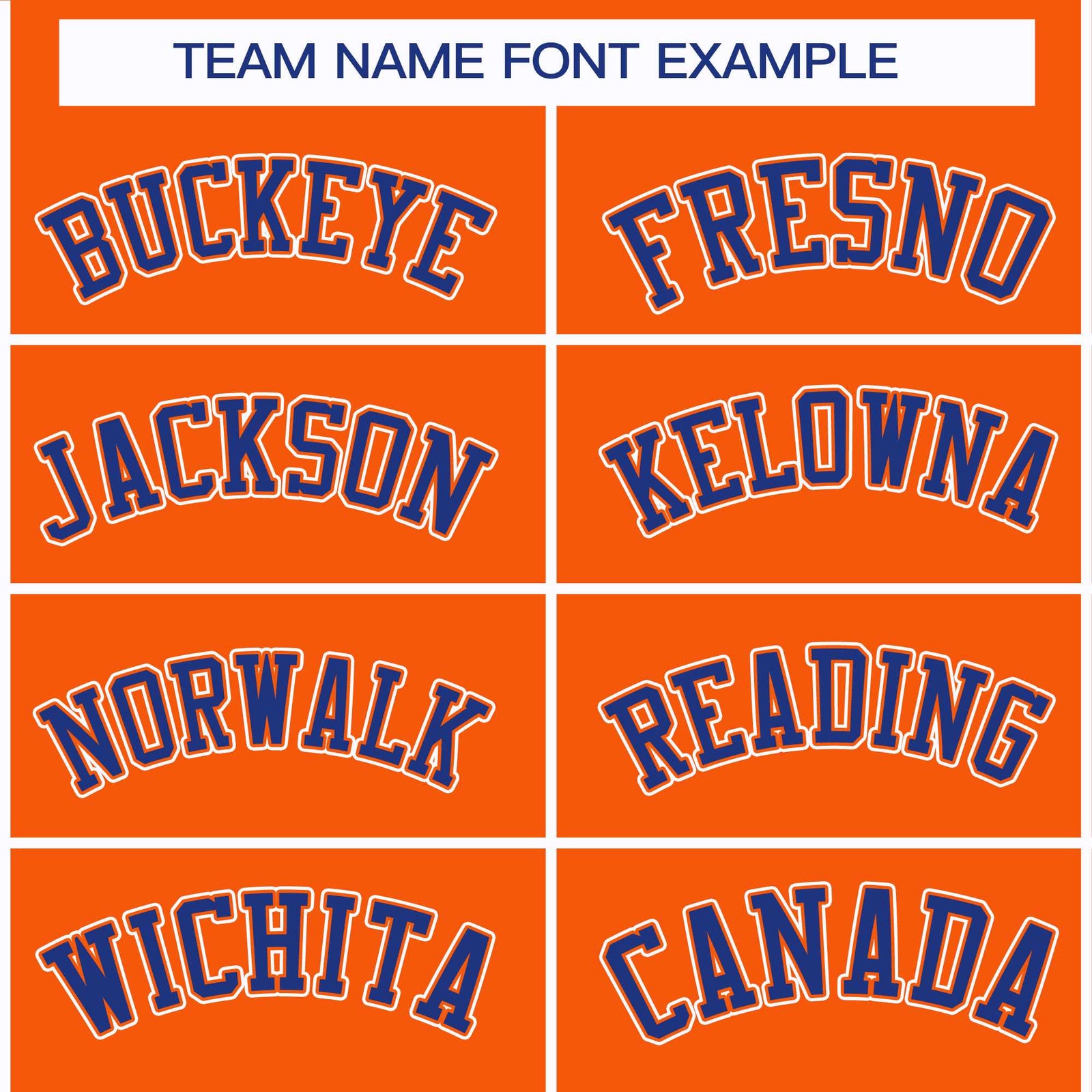 Custom Orange Royal Orange-White Classic Style Hockey Jersey